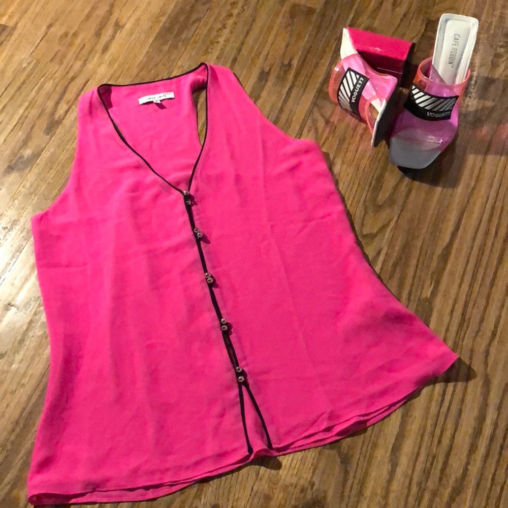 Hot Pink Naked Zebra Top